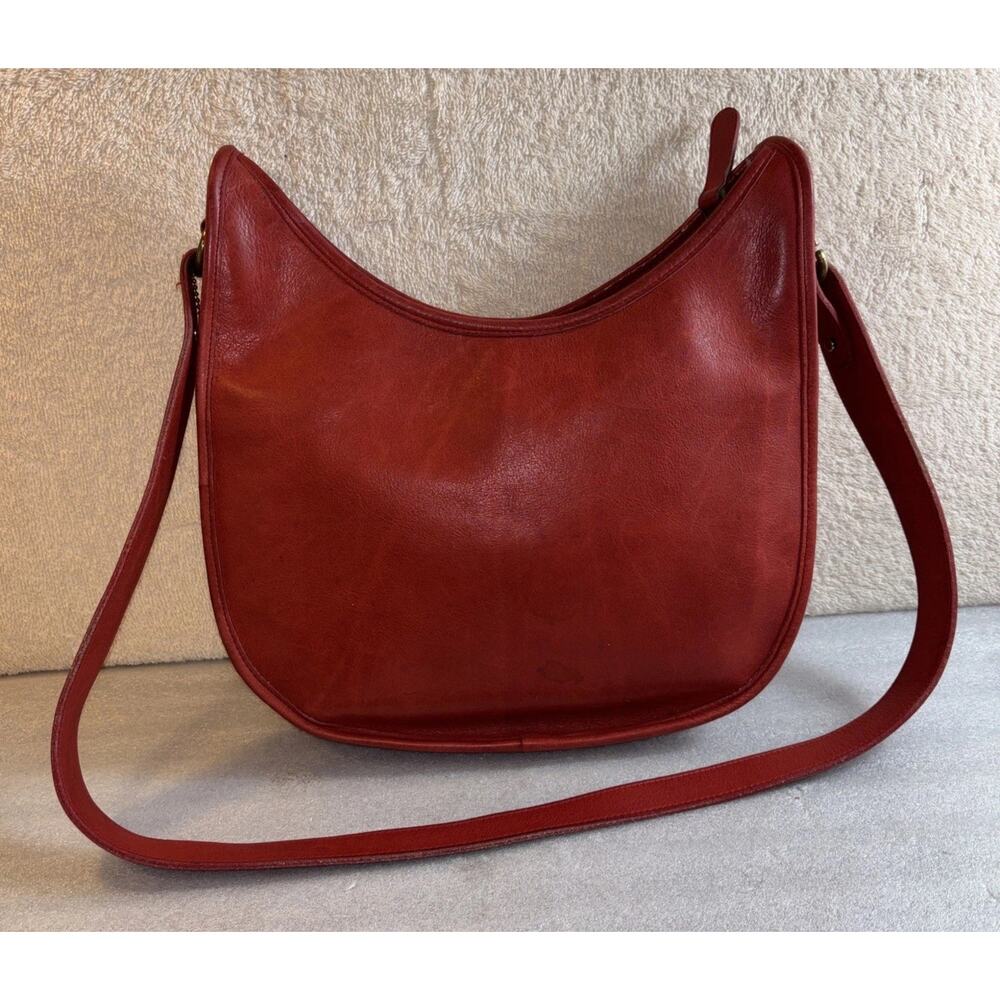 Coach Vintage Mini Ergo Unlined all leather interior Red SHOULDER BAG